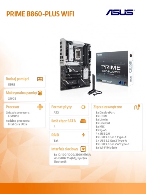 Základní deska ASUS Prime B860-PLUS WIFI
