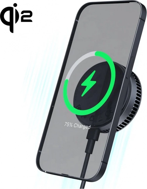Chladící bezdrátová nabíječka MagSafe Qi2 15W USB-C