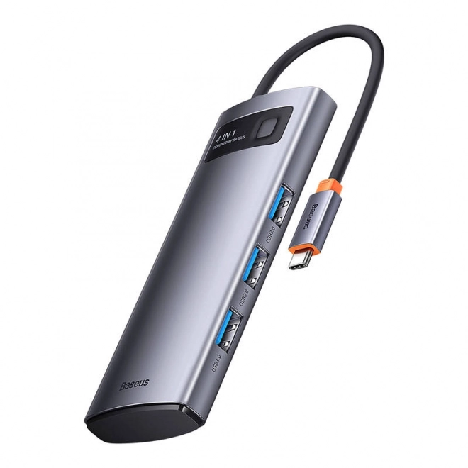 Rozbočovač 4v1 Baseus řady Metal Gleam, USB-C na 4x USB 3.0