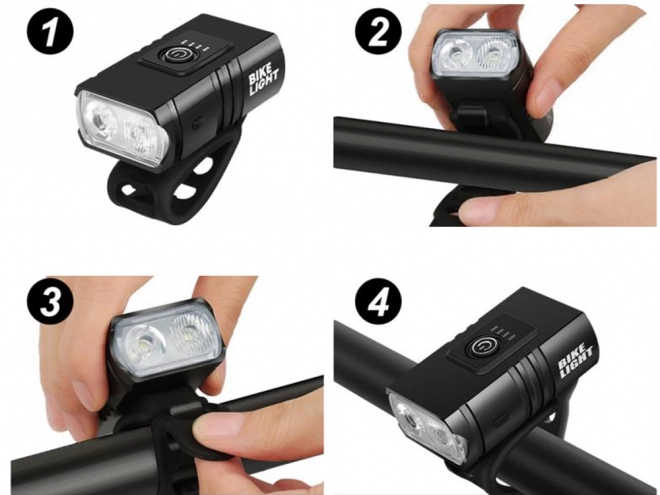 Sada LED světel na kolo s USB nabíjením
