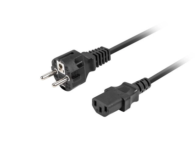 Napájecí kabel CEE 7/7 na C13 1,8m černý