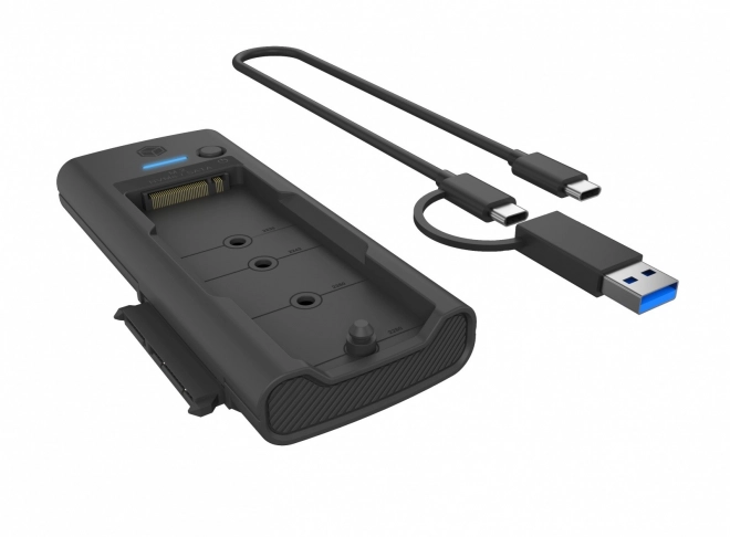 IB-180MS-C31 Dokovací stanice SSD 1x 2,5"/3,5" a 1x M.2 PCIe NVMena USB 3.2 Gen 2 10 Gbit/s