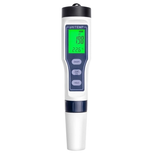 Digitální tester pH a teploty pro kontrolu kvality vody