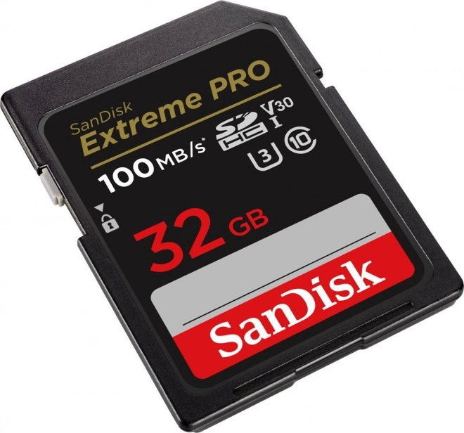 Paměťová karta SANDISK EXTREME PRO SDHC 32GB 100/90 MB/s UHS-I U3 (SDSDXXO-032G-GN4IN)