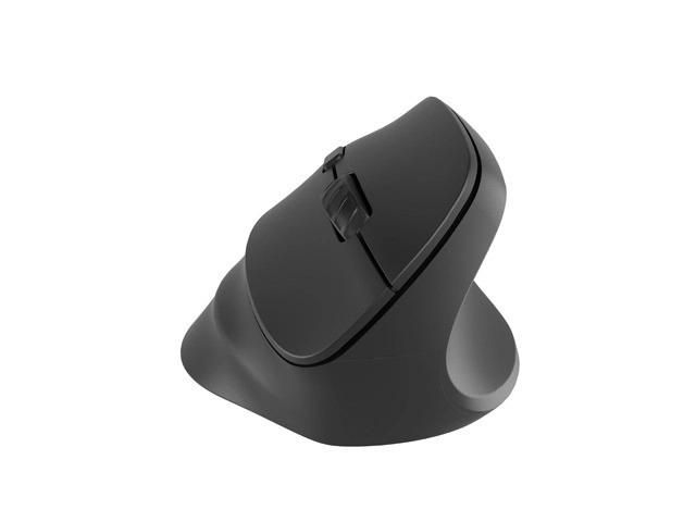 Bezdrátová vertikální myš Crake 2 2400 DPI Bluetooth 5.2 + 2,4 GHz černá