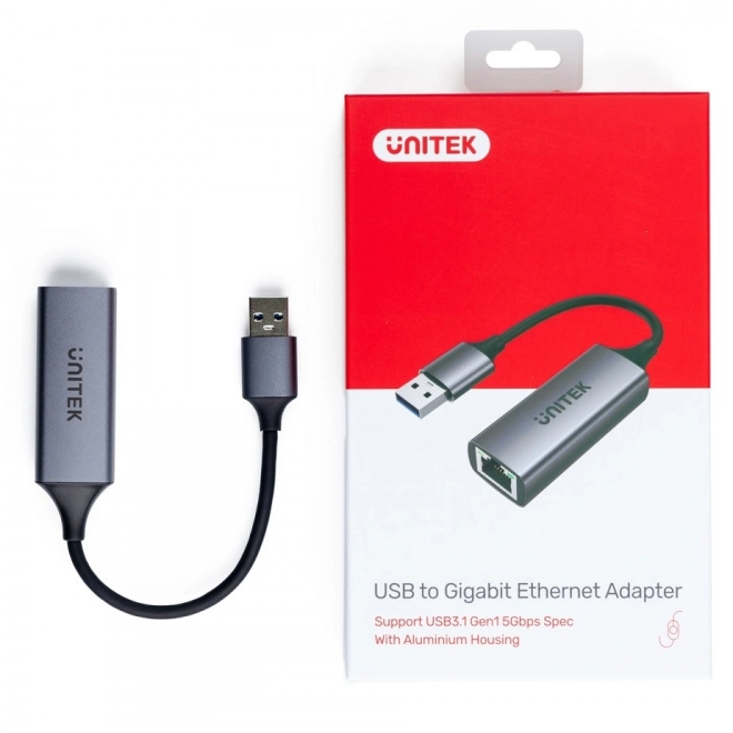 Adaptér USB-A 3.1 GEN 1 RJ45; 1000 Mb/s; U1309A