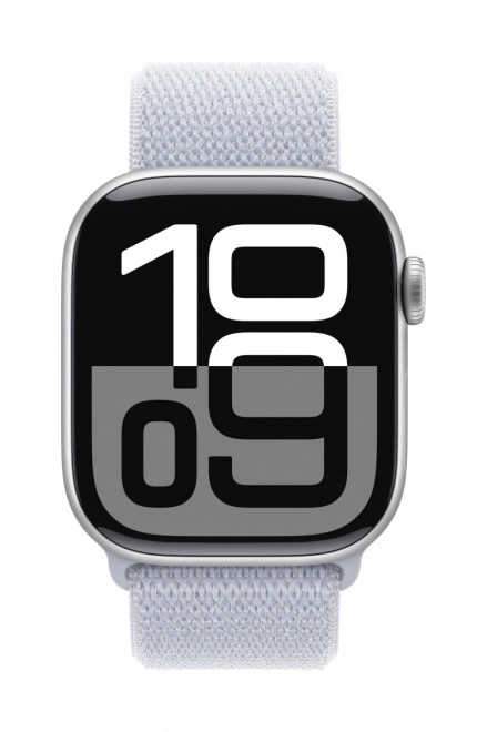 Hodinky Watch Series 10 GPS, 42mm stříbrný hliníkový kryt se sportovním řemínkem v barvě cloud blue