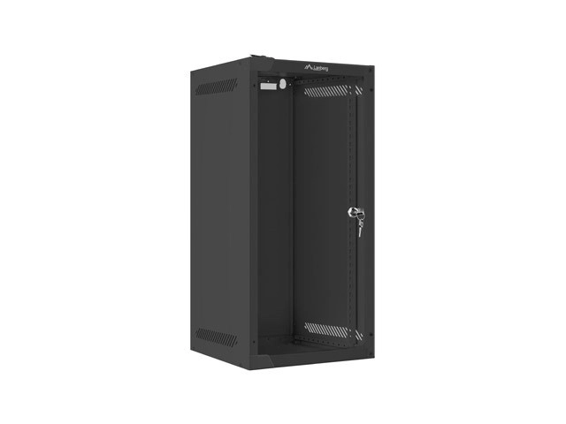 Závěsná skříňka 10'' 12U 280x310 černá FLAT PACK