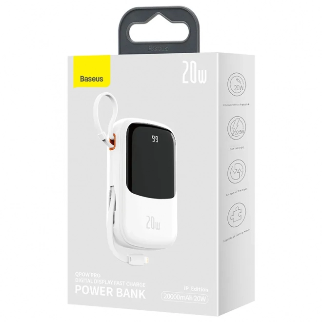 Powerbanka Baseus Qpow Pro s Lightning kabelem
