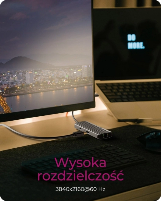 Stolní dokovací stanice 6v1 s HDMI, USB, PD a LAN