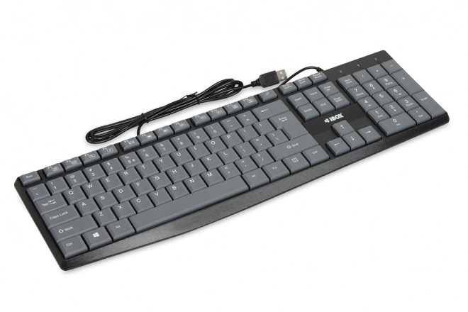 Kancelářská klávesnice Eris šedá USB