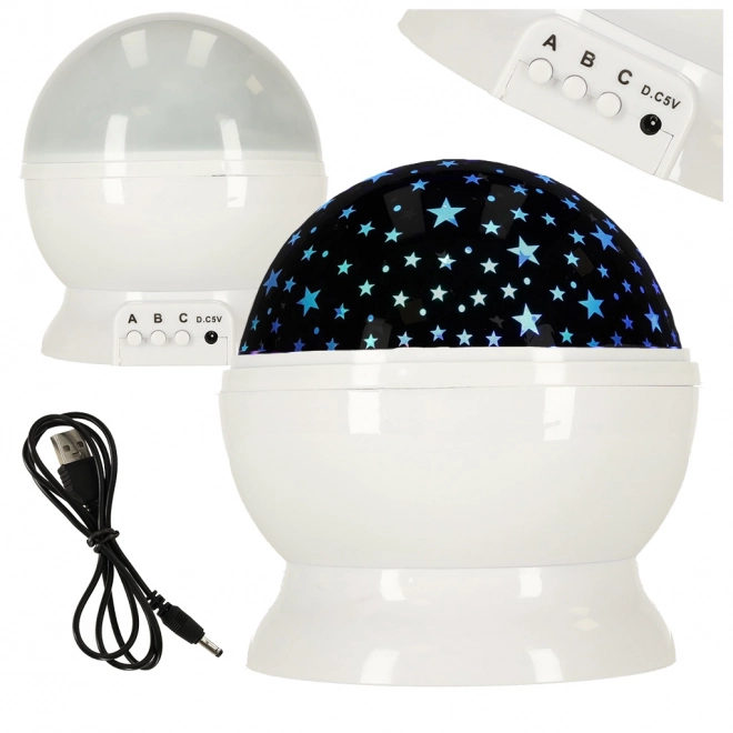 Hvězdná noční lampa – Bílá