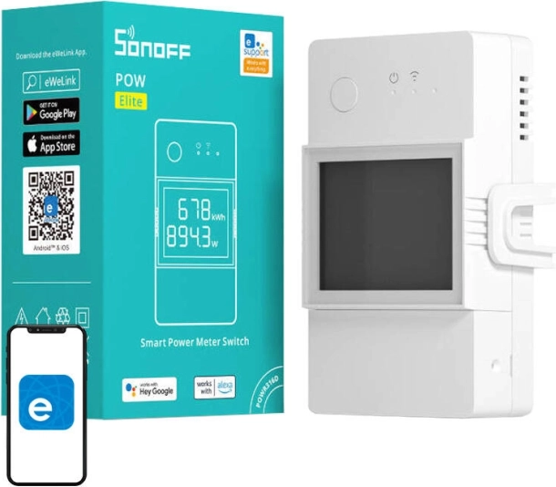 Chytrý Wi‑Fi spínač s měřením spotřeby SONOFF