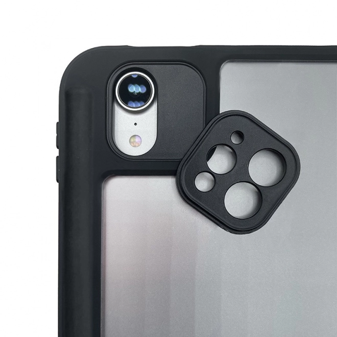 Pouzdro PrimeFolio pro iPad Pro 11 (2022-2021) iPad Air 11 M2 (2024) iPad Air 10.9 (5.-4. generace) černé/průhledné