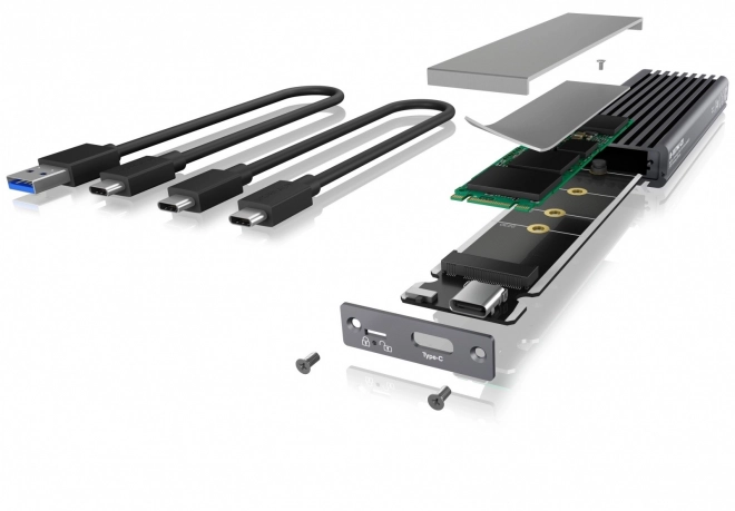 Externí hliníkové pouzdro pro M.2 NVMe a SATA SSD s USB‑C 10 Gb/s – ICY BOX
