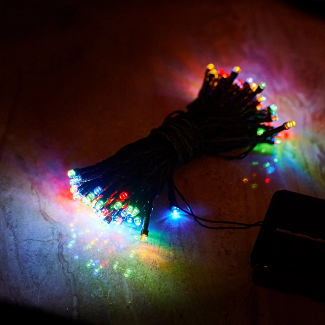 Solární světla světelný řetěz 20m 200LED vícebarevné