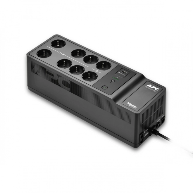 APC záložní zdroj back‑ups 500 VA, 8× schuko, USB A+C