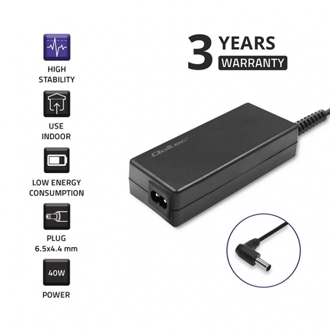 Napájecí adaptér monitoru LG | 40W | 19V | 2,1A | 6,5*4,4 |+ napájecí kabel