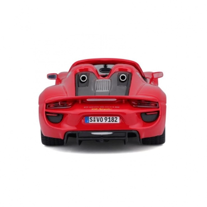 Kovové autíčko Porsche 918 Spyder červené