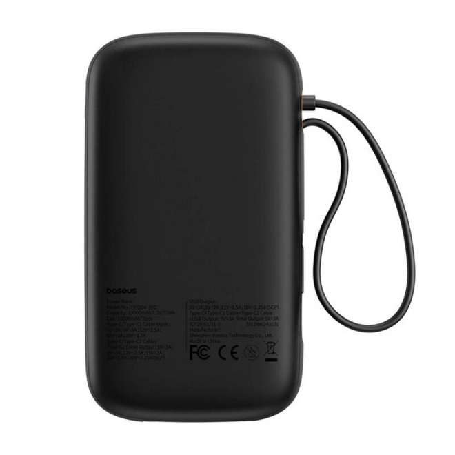 Powerbanka Baseus QPow 2 20000mAh 30W 2xUSB-C černá