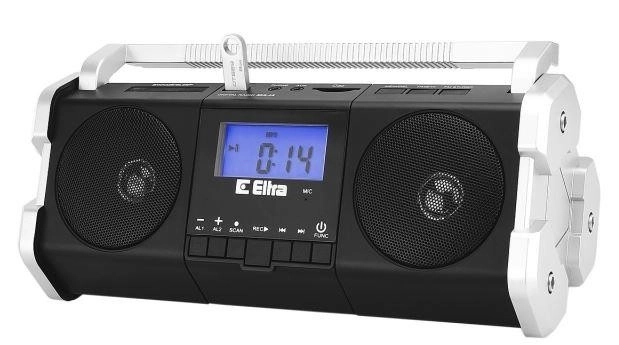 Radio Maja černo-stříbrné