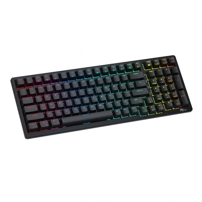Bezdrátová mechanická klávesnice Royal Kludge RK98 RGB, červené spínače (černá)