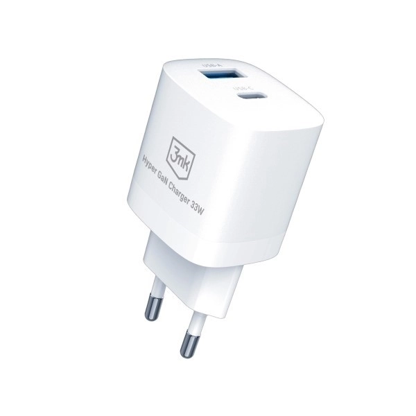 33W síťová nabíječka 1xUSB-C + 1xUSB-A GaN PD