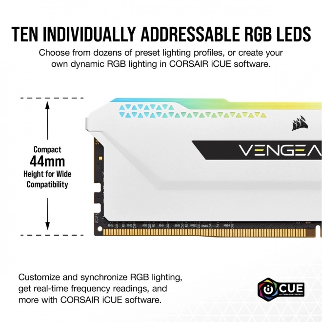 Corsair Vengeance RGB Pro SL DDR4 16GB 3200MHz bílá