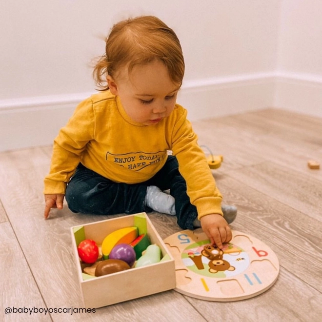 Krabička s ovocem dřevěné hračky Bigjigs Toys