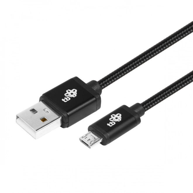 Kabel USB-Micro USB 1,5 m. černá šňůra