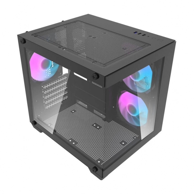 Počítačová skříň Darkflash K275 se 3 ventilátory (černá)