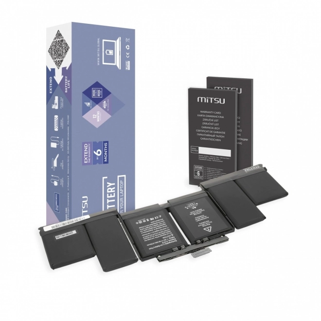 Bateia A1618 pro MacBook Pro 15 Retina A1398 2015 8755 mAh (99,5 Wh)