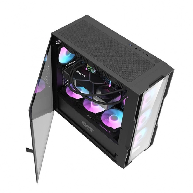 Počítačová skříň s RGB osvětlením Darkflash