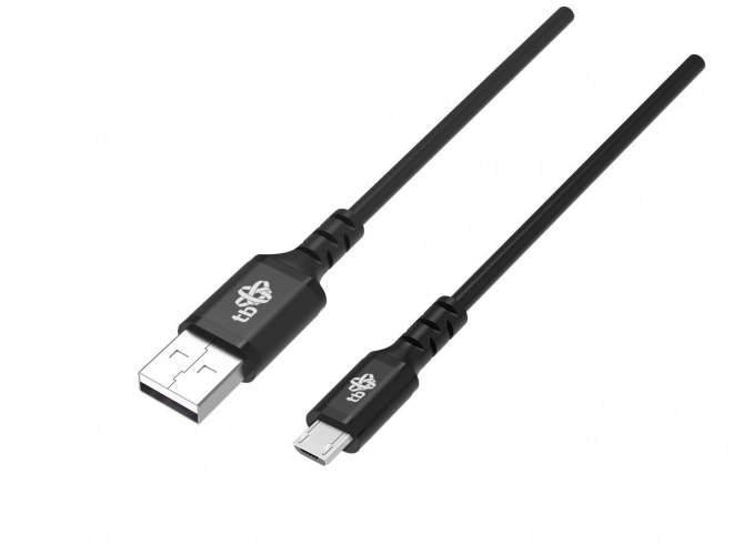 USB kabel TB 1m silikonový černý s rychlým nabíjením