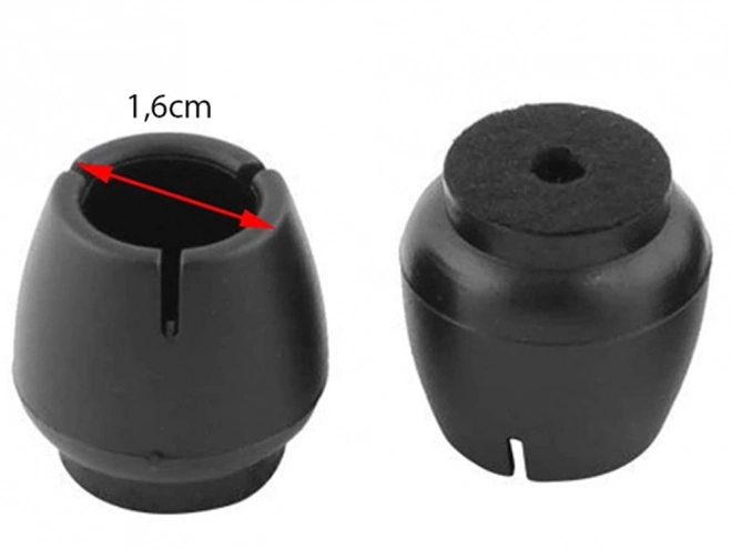 Plstěné podložky pod nohy židlí 12-16 mm černé