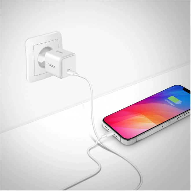 USB C 20W 3A Power Delivery 3.0 QC 3.0 síťová nabíječka Bílá