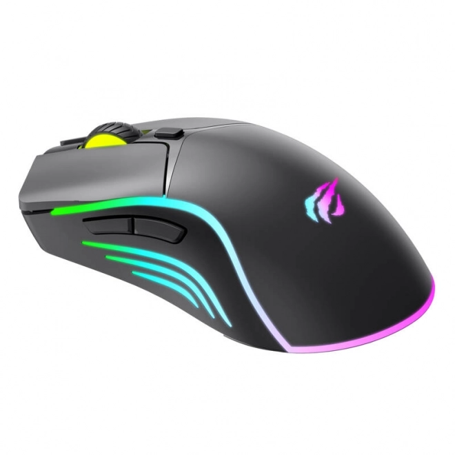 Kabelová herní myš s RGB podsvícením od Havit