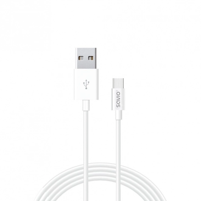 65W síťová nabíječka GaN LA-07 s kabelem USB-A-USB typu C, 1 m, bílá