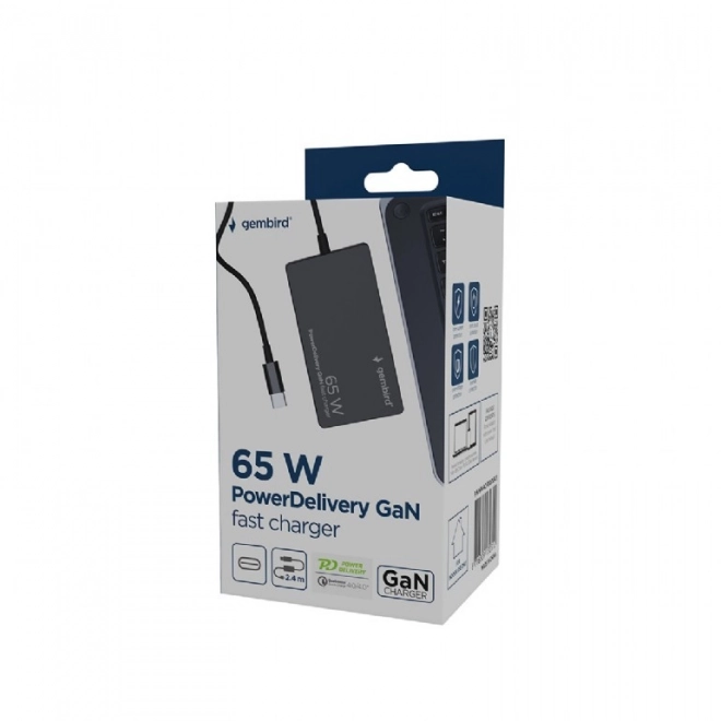 Univerzální rychlá nabíječka USB-C 65W černá