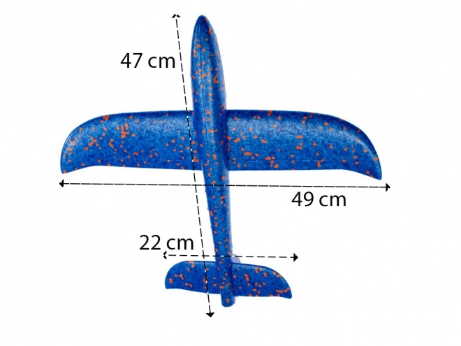 Velké styroporové letadlo 47 cm