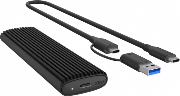 Icy Box IB-1808MCT-CU31 externí pouzdro pro SSD M.2 NVMe a SATA USB-C 10 Gb/s