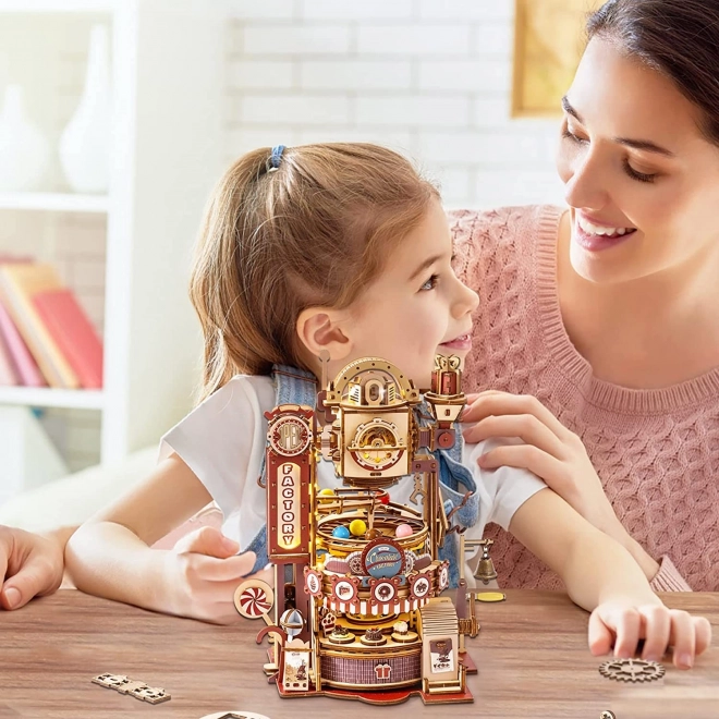 RoboTime 3D skládačka kuličkové dráhy Továrna na čokoládu