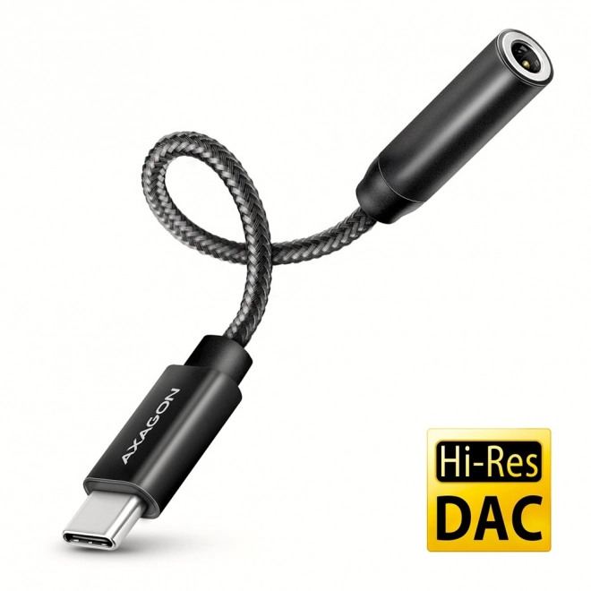 Externí USB‑C zvuková karta AXAGON ADA‑HC 32bit DAC s 3,5 mm jackem (384 kHz)