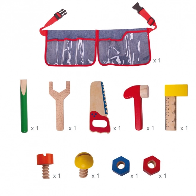 Bigjigs Toys dřevěné nářadí na dětském opasku