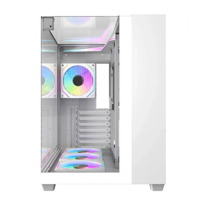 Počítačová skříň Darkflash TH285 se 4 ventilátory (bílá)