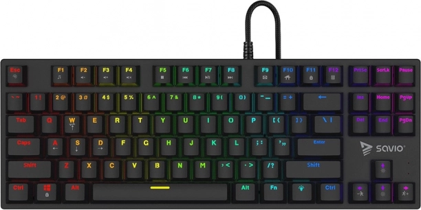 Mechanická herní klávesnice Savio Tempest X2 RGB s přepínači Outemu Red