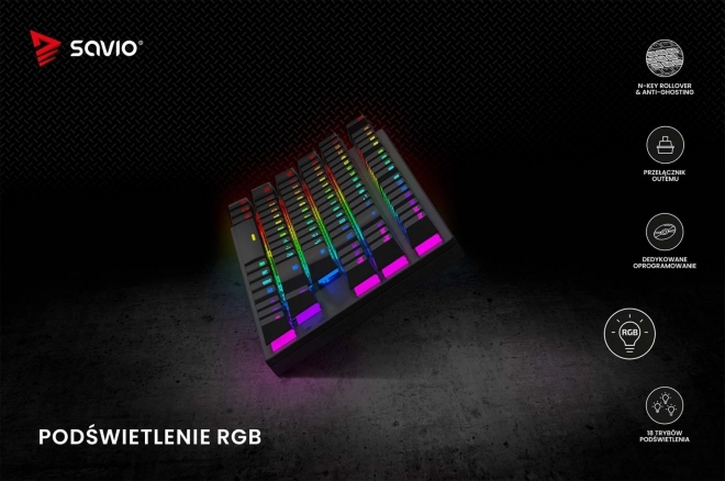 Mechanická klávesnice Tempest X2 Outemu Blue RGB