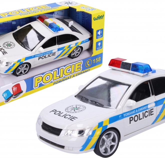 Policejní auto s efekty 24 cm – český obal