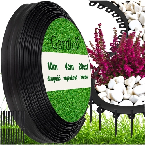 Zahradní obrubník 4 cm x 10 m Gardlov černý
