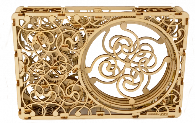 Mechanický obraz - dřevěné 3D puzzle